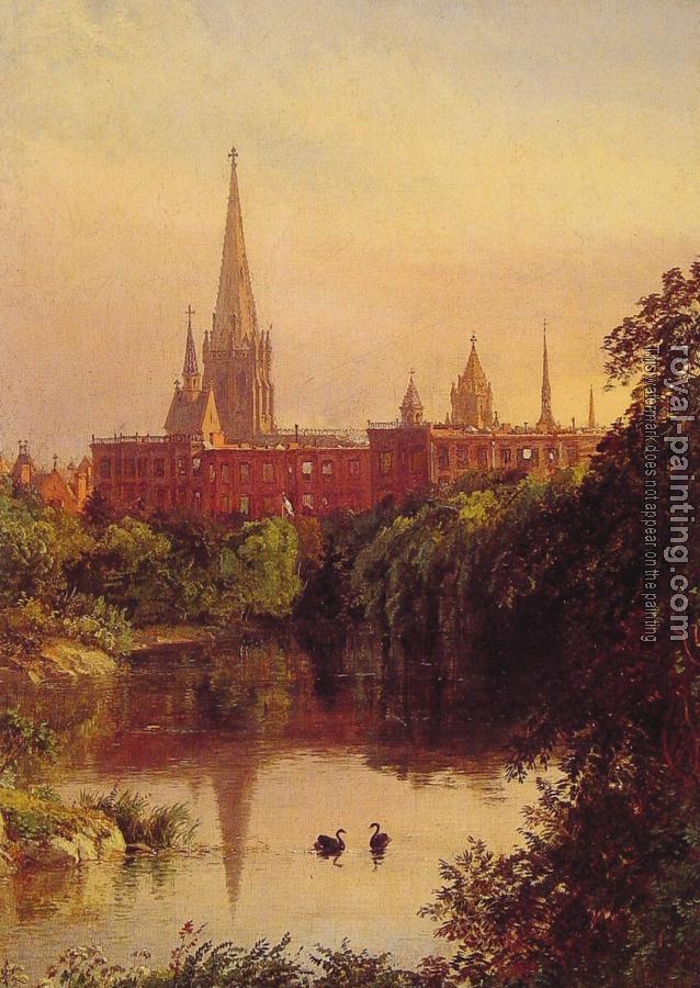 Jasper Francis Cropsey : A View in Central Park